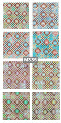 M335 Holographic Embroidered Lace Trim in multiple colorways