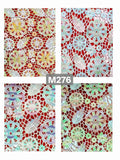 M276 Holographic Medallion Guipure Lace Fabric in iridescent pastel colorway