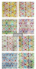 KT028C Holographic Hexagonal Floral Guipure Lace Fabric in multiple iridescent colorways
